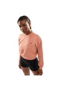 SIROKO - Bluza treningowa crop top dla kobiet Fitness Siroko Pinnacle. Kolor: różowy, pomarańczowy, wielokolorowy. Materiał: materiał. Sport: fitness #1