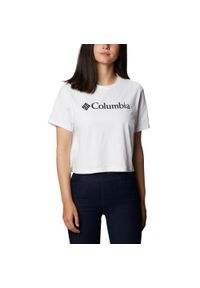columbia - Koszulka trekkingowa damska Columbia North Cascades Cropped. Kolor: biały