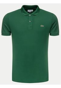 Lacoste Polo PH4012 Zielony Slim Fit. Typ kołnierza: polo. Kolor: zielony. Materiał: bawełna #3