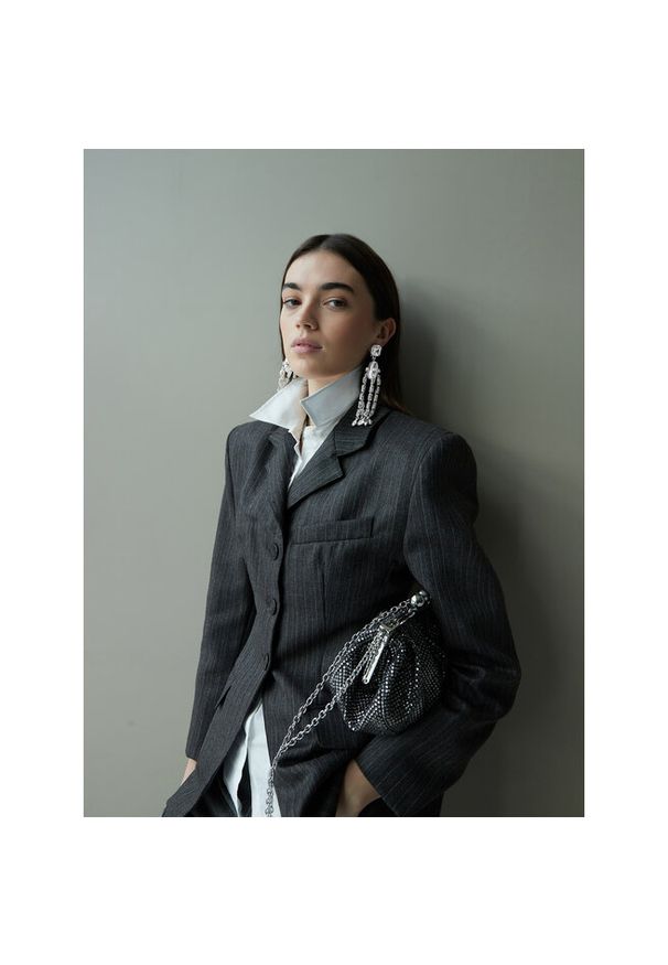 Klipsy Weekend Max Mara. Materiał: srebrne. Kolor: srebrny