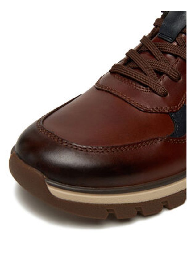 Rieker Sneakersy B9301-25 Brązowy. Kolor: brązowy. Materiał: skóra