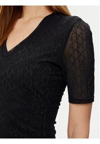 Guess Bluzka 5RGP22 6311A Czarny Regular Fit. Kolor: czarny. Materiał: syntetyk #4