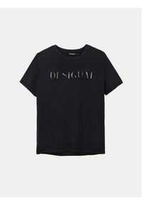 Desigual T-Shirt Dublin 24SWTK58 Czarny Regular Fit. Kolor: czarny. Materiał: bawełna