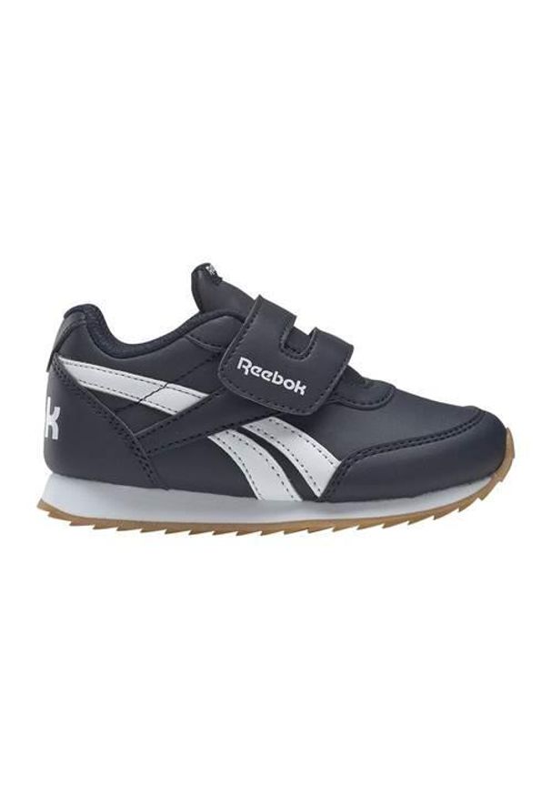 Buty do chodzenia niemowlęce Reebok Royal Classic Jogger 20. Zapięcie: rzepy. Kolor: niebieski. Materiał: syntetyk, tkanina, materiał. Szerokość cholewki: normalna. Model: Reebok Classic, Reebok Royal. Sport: turystyka piesza