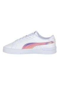 Puma - Damskie Skórzane Buty Sportowe Jada Z Hologramem. Kolor: biały. Materiał: skóra. Styl: sportowy