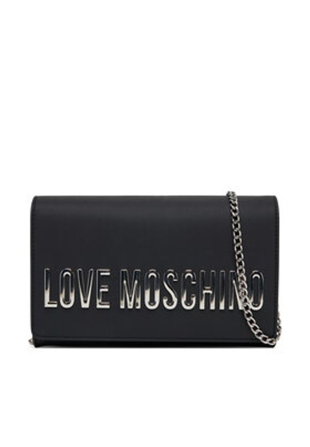 Love Moschino - LOVE MOSCHINO Torebka JC4103PP1NKD000B Czarny. Kolor: czarny. Materiał: skórzane