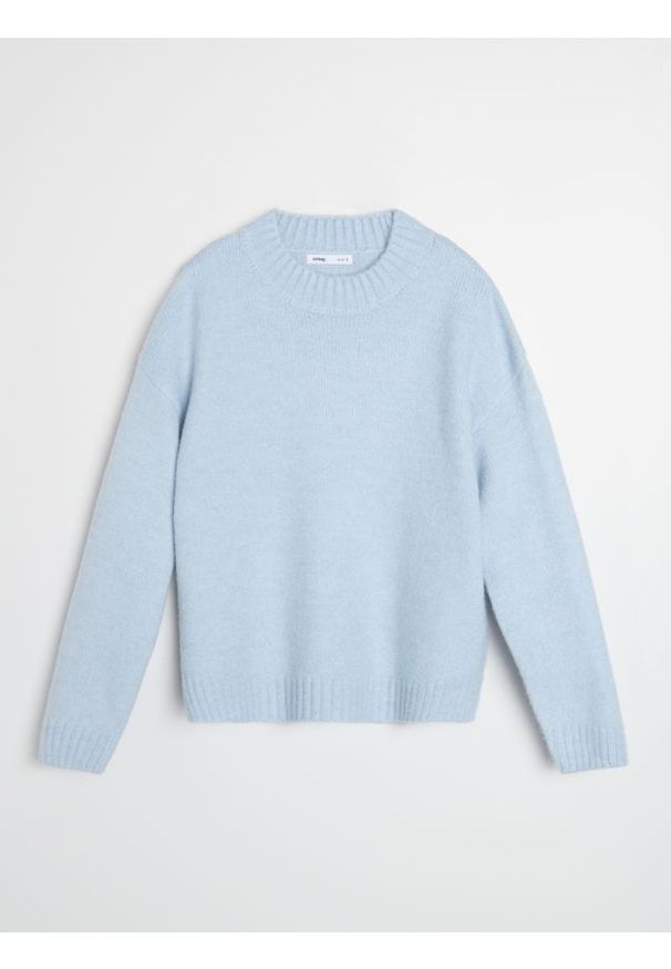 Sinsay - Sweter basic - niebieski. Kolor: niebieski