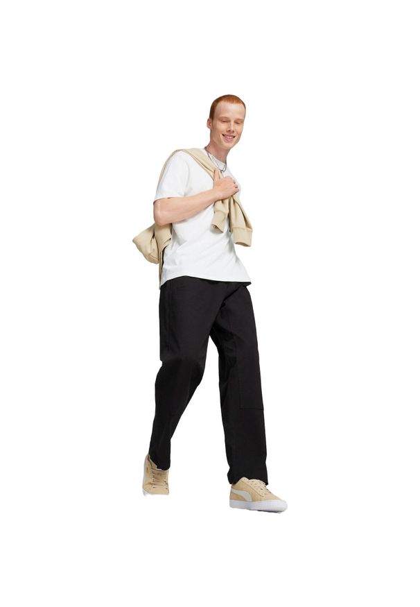 Spodnie męskie Puma Downtown Double Knee Pants Wv. Kolor: czarny. Materiał: bawełna, materiał. Sport: fitness