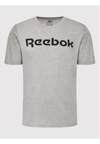 Reebok T-Shirt Graphic Series Linear Logo FP9162 Szary Slim Fit. Kolor: szary. Materiał: bawełna #3