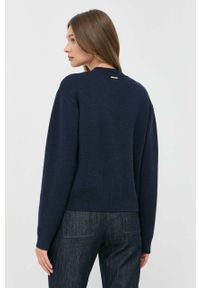 MICHAEL Michael Kors kardigan z domieszką wełny kolor granatowy lekki. Okazja: na co dzień. Kolor: niebieski. Materiał: wełna. Długość rękawa: długi rękaw. Długość: długie. Styl: casual #3