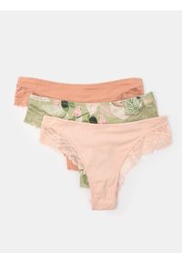 Sinsay - Bawełniane majtki brazyliany 3 pack - wielobarwny. Materiał: bawełna