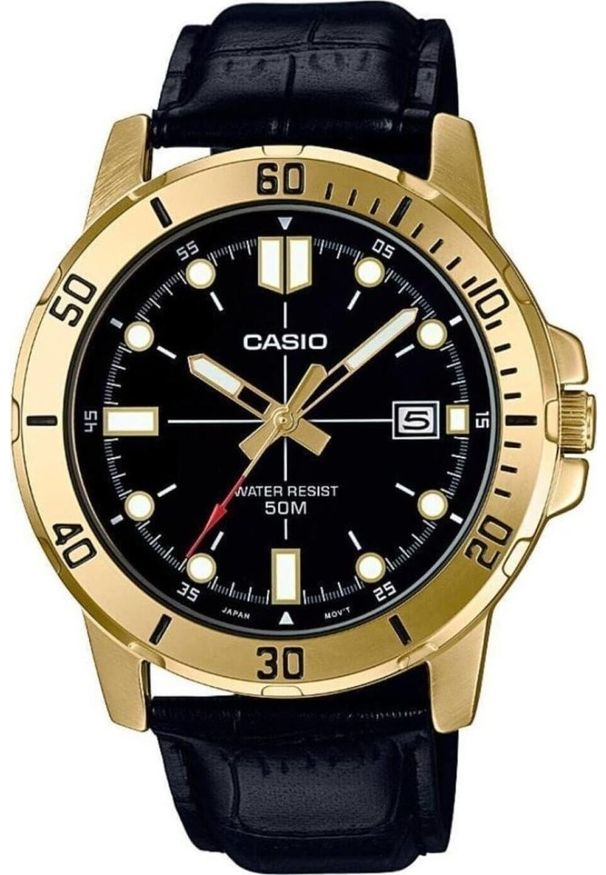 Zegarek Casio Zegarek Męski Casio DIVER Czarny ( 45 mm). Kolor: czarny