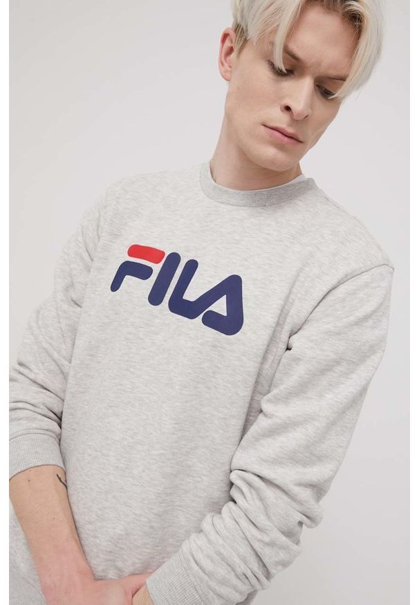 Fila bluza męska kolor szary z nadrukiem. Kolor: szary. Wzór: nadruk