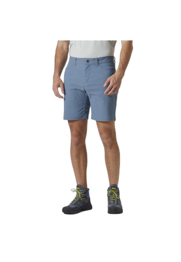 Krótkie spodenki z 5 kieszeniami Helly Hansen Holmen 2.0. Kolor: niebieski. Długość: krótkie. Sezon: lato. Sport: turystyka piesza