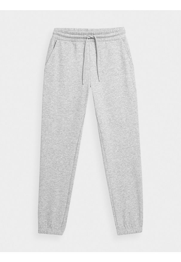 4f - 4F Spodnie dresowe joggery damskie XL. Kolor: szary. Materiał: dresówka