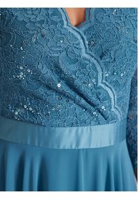 Swing Sukienka koktajlowa 5AE01600 Niebieski Regular Fit. Kolor: niebieski. Materiał: syntetyk. Styl: wizytowy #7