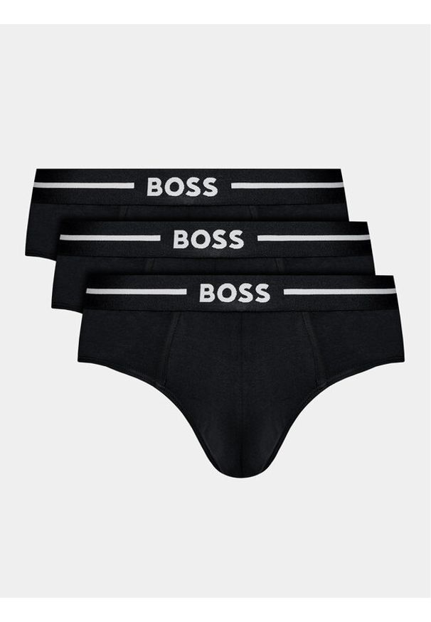 BOSS - Komplet 3 par slipów Boss. Kolor: czarny