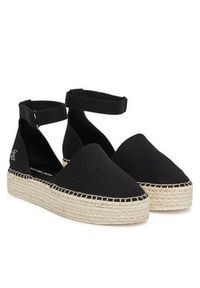 Calvin Klein Jeans Espadryle Flatform Espadrille Sling Mg YW0YW01735 Czarny. Kolor: czarny. Materiał: materiał