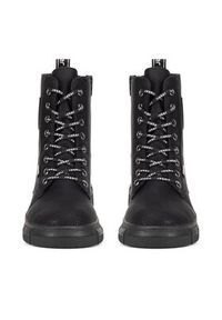 Rieker Trzewiki X3410-00 Czarny. Kolor: czarny. Materiał: materiał #7