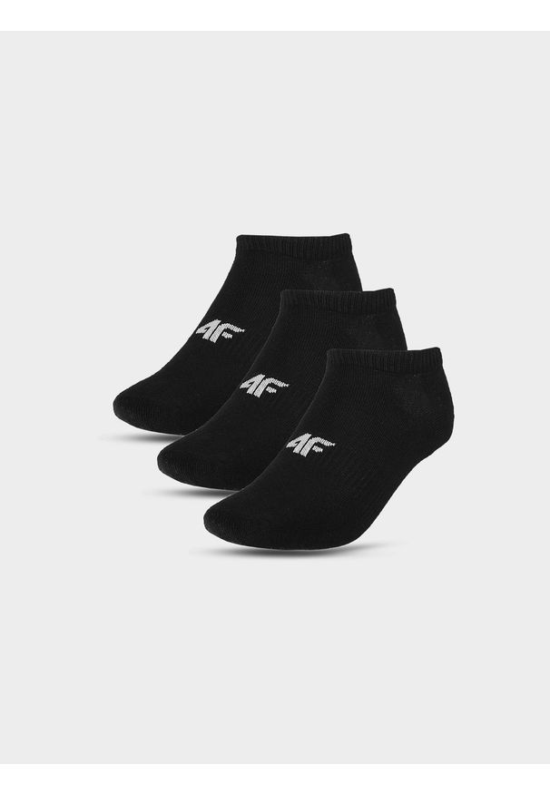 4f - 4F Skarpetki casual do kostki (3-pack) dziecięce - multikolor 36-38. Kolor: wielokolorowy. Materiał: materiał, włókno, poliamid, bawełna