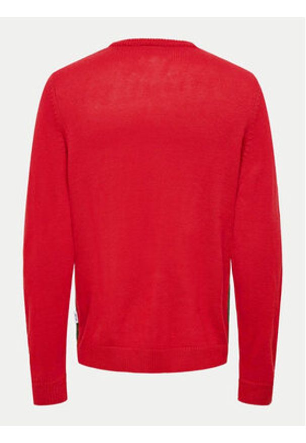 Only & Sons Sweter Xmas 22031170 Czerwony Regular Fit. Kolor: czerwony. Materiał: syntetyk