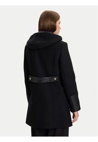 Morgan Płaszcz wełniany 222-GSIBIL Czarny Regular Fit. Kolor: czarny. Materiał: syntetyk #5