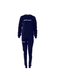 Givova damski dres z polaru z cekinami, rozmiar 2XL. Kolor: niebieski. Materiał: polar, dresówka