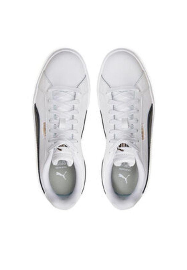 Puma Sneakersy Karmen II L 397456 03 Biały. Kolor: biały. Materiał: skóra