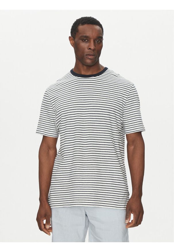 BOSS T-Shirt 50537498 Granatowy Regular Fit. Kolor: niebieski. Materiał: bawełna