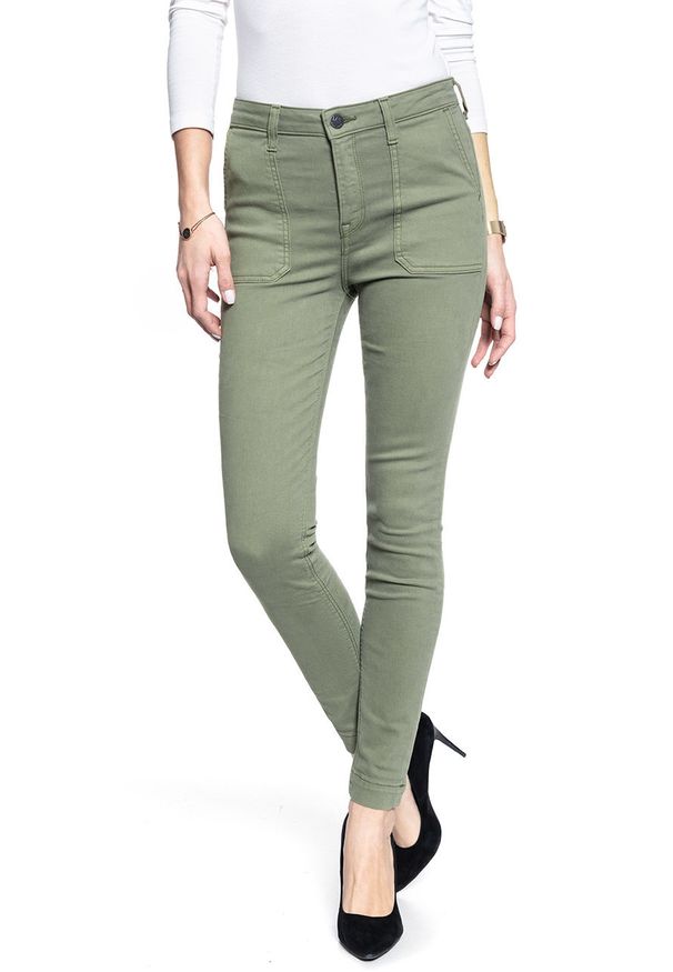 Lee - SPODNIE DAMSKIE LEE SCARLETT HIGH AGAVE GREEN L31WKWMW 112107315