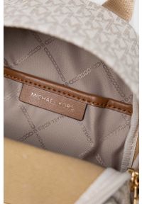 MICHAEL Michael Kors plecak damski kolor beżowy mały wzorzysty. Kolor: beżowy #2