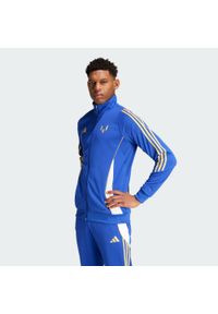 Adidas - Bluza dresowa Pitch 2 Street Messi. Kolor: biały, wielokolorowy, niebieski. Materiał: dresówka #1
