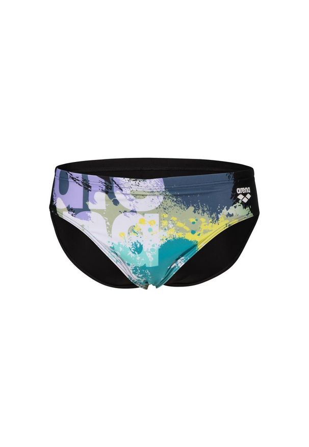 Kąpielówki Arena Waves Breaking. Kolor: wielokolorowy, czarny. Materiał: poliamid, tkanina