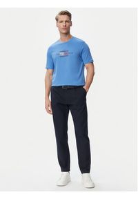 TOMMY HILFIGER - Tommy Hilfiger T-Shirt MW0MW43226 Niebieski Regular Fit. Kolor: niebieski. Materiał: bawełna #4