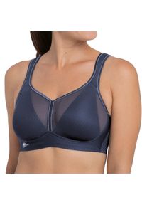 ANITA ACTIVE - Stanik do biegania Air Control mit Delta Pad z wysoki poziomem podtrzymywania. Kolor: niebieski. Materiał: poliester, elastan, poliamid. Sport: bieganie