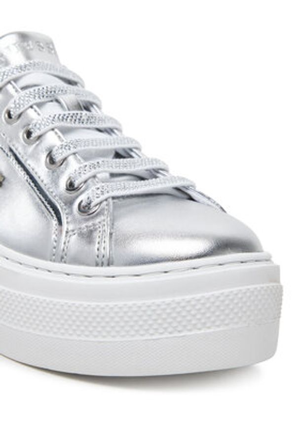 Guess Sneakersy FLJMRI LEL12 Srebrny. Kolor: srebrny. Materiał: skóra