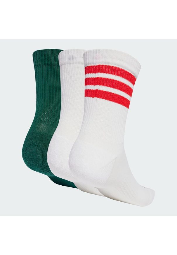 Adidas - Skarpety Logo 3 Pairs. Kolor: biały, wielokolorowy, różowy. Materiał: materiał