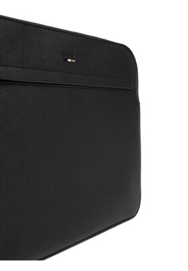 BOSS Etui na laptopa 50558167 Czarny. Kolor: czarny. Materiał: skóra
