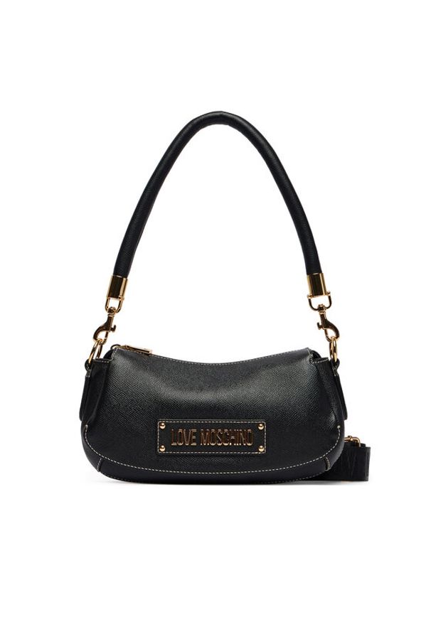 Love Moschino - LOVE MOSCHINO Torebka JC4288PP0OK1400A Czarny. Kolor: czarny. Materiał: skórzane