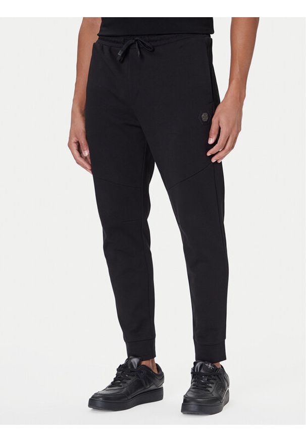 BOSS Spodnie dresowe Future 50543860 Czarny Regular Fit. Kolor: czarny. Materiał: bawełna