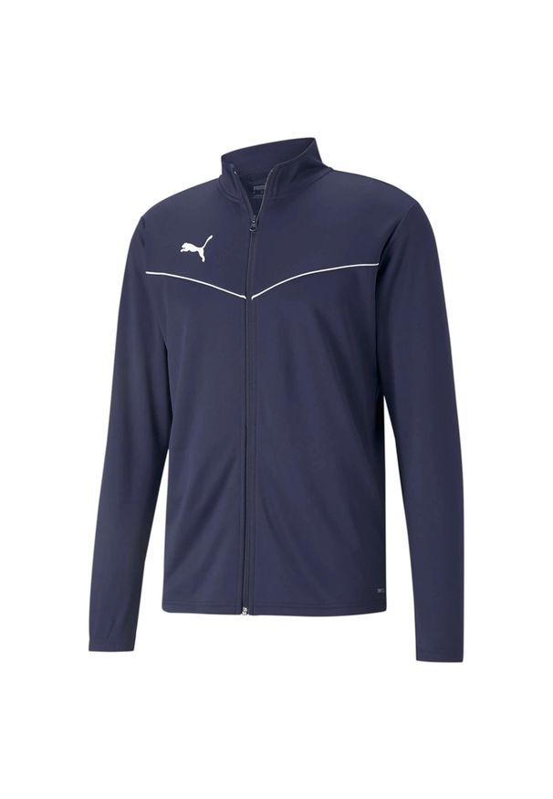 Puma Teamrise Training Poly Jacket Niebieska Bluza Dorosłych. Kolor: niebieski. Sport: piłka nożna