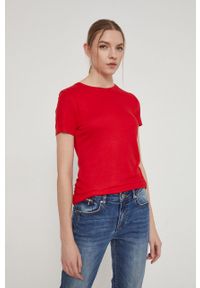 medicine - Medicine - T-shirt Basic. Kolor: czerwony. Materiał: dzianina. Wzór: gładki #2