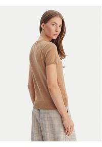 Polo Ralph Lauren T-Shirt 211971872007 Beżowy Slim Fit. Typ kołnierza: polo. Kolor: beżowy. Materiał: bawełna #2
