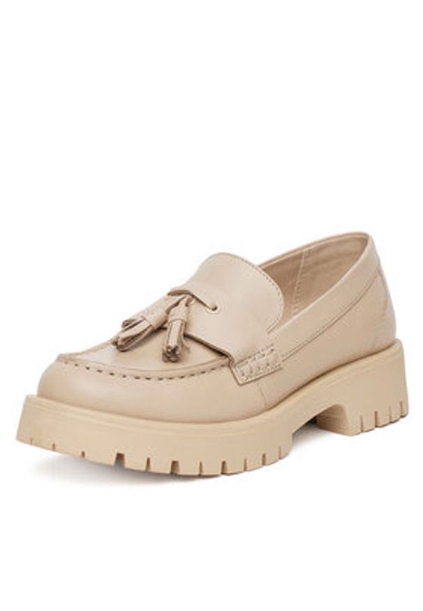 Sergio Bardi Loafersy ARC-F1091-05SB Beżowy. Kolor: beżowy. Materiał: skóra