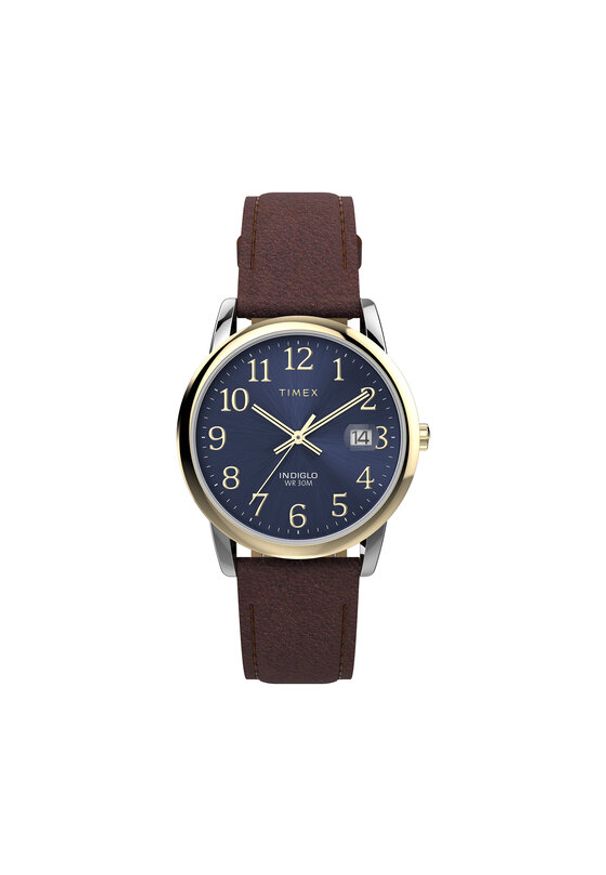 Timex Zegarek Easy Reader Classic TW2W54500 Brązowy. Kolor: brązowy