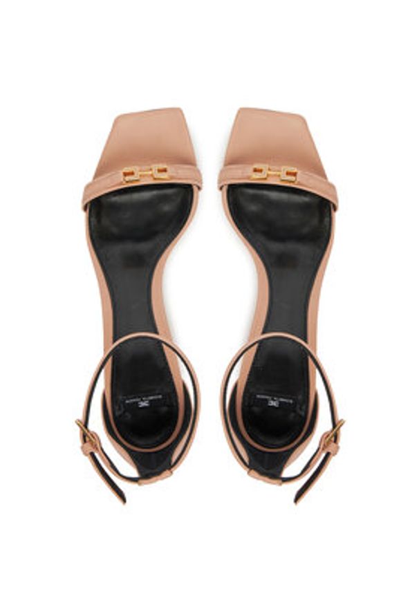 Elisabetta Franchi Sandały SA59L51E2 181 Różowy. Kolor: różowy. Materiał: skóra