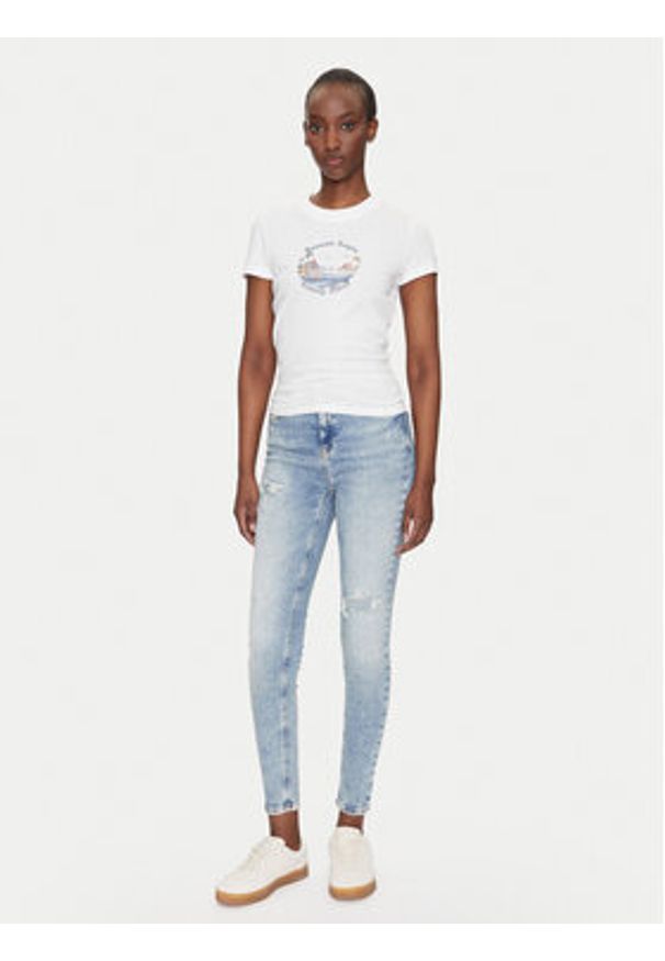 Tommy Jeans Jeansy Nora DW0DW20024 Niebieski Skinny Fit. Kolor: niebieski