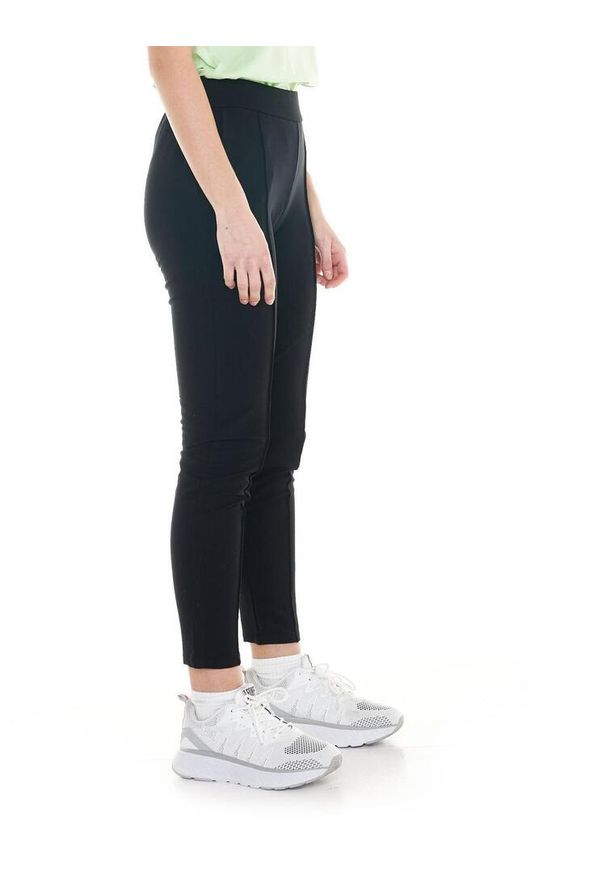 LEONE 1947 APPAREL - Damskie joggery ze ściągaczem Basic. Kolor: czarny. Materiał: tkanina. Sport: fitness