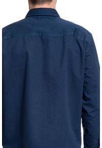 Lee - MĘSKA KOSZULA MATERIAŁOWA LEE 2 PKT OVERSHIRT RELAXED FIT NAVY L67MDO35 112116898. Materiał: materiał #3