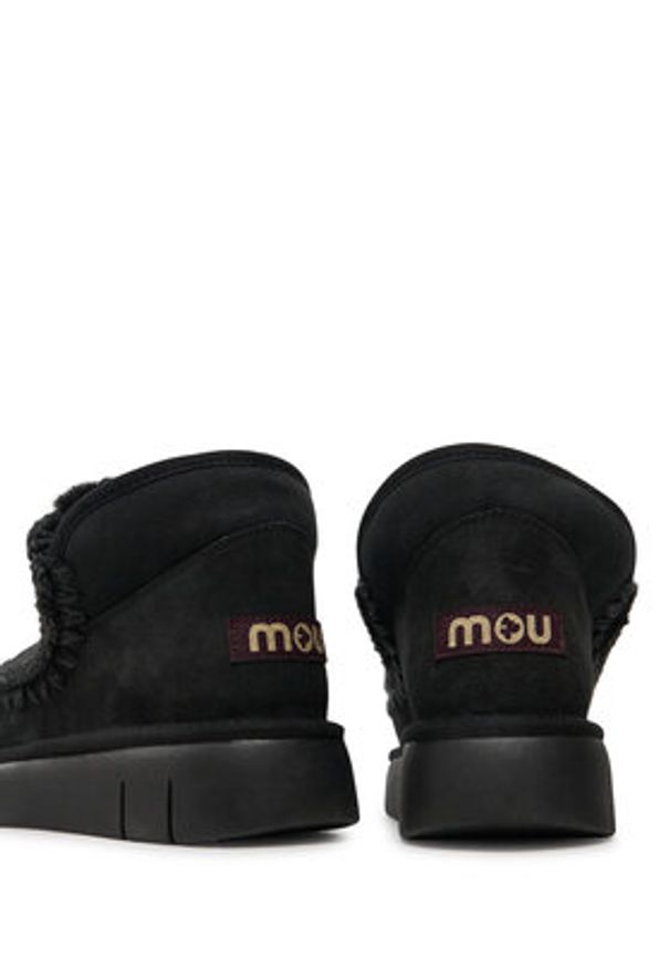 Mou Śniegowce Eskimo Bounce Sneaker FW531009A Czarny. Kolor: czarny. Materiał: skóra